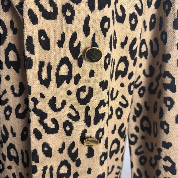 Kasper Tan and Black Blazer Classic Leopard Print - Picture 9 of 9